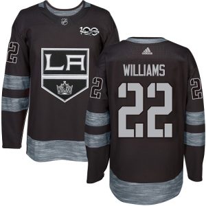 Herren Los Angeles Kings Eishockey Trikot Tiger Williams #22 Authentic Schwarz 1917-2017 100th Anniversary